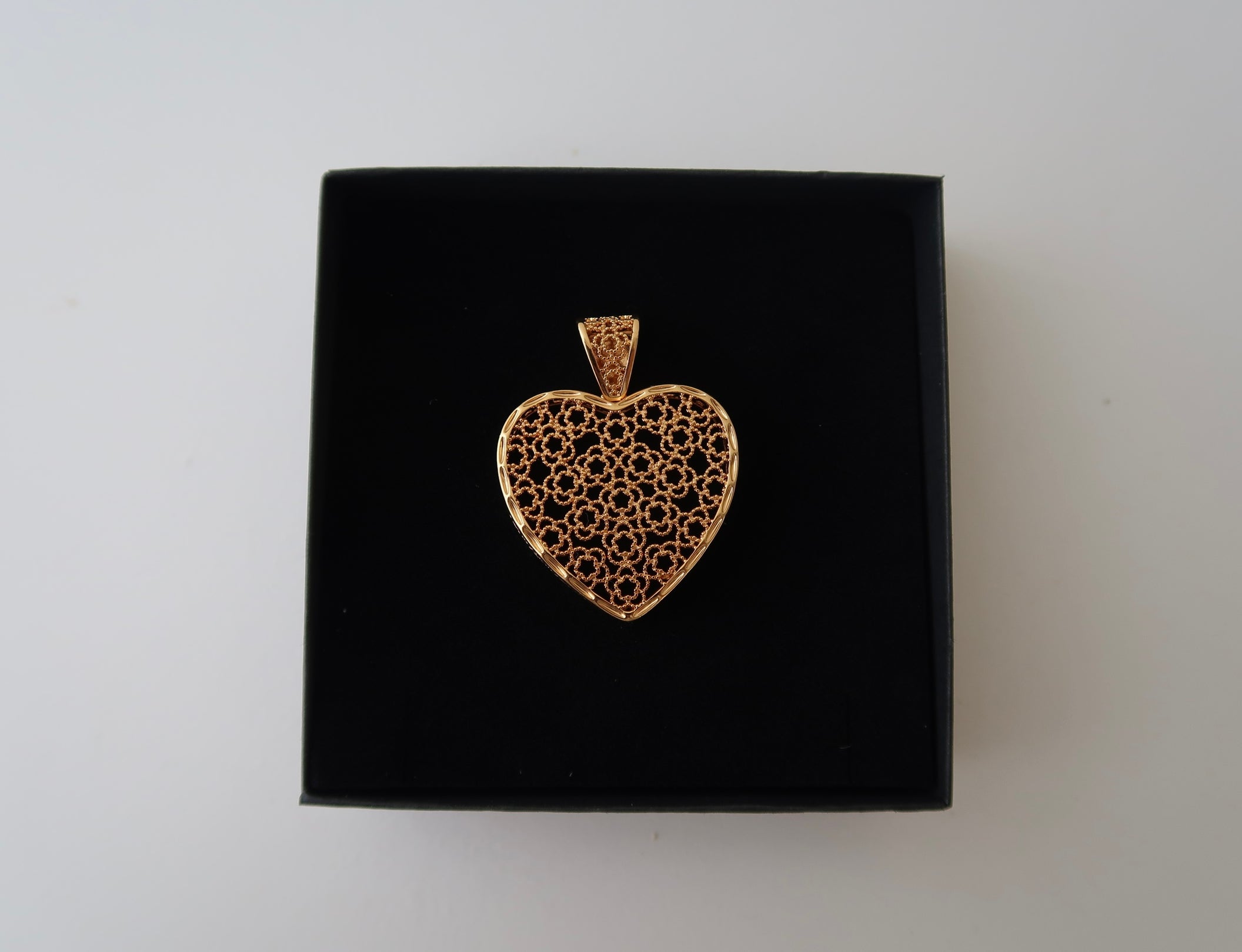 Bold Art Heart Pendant