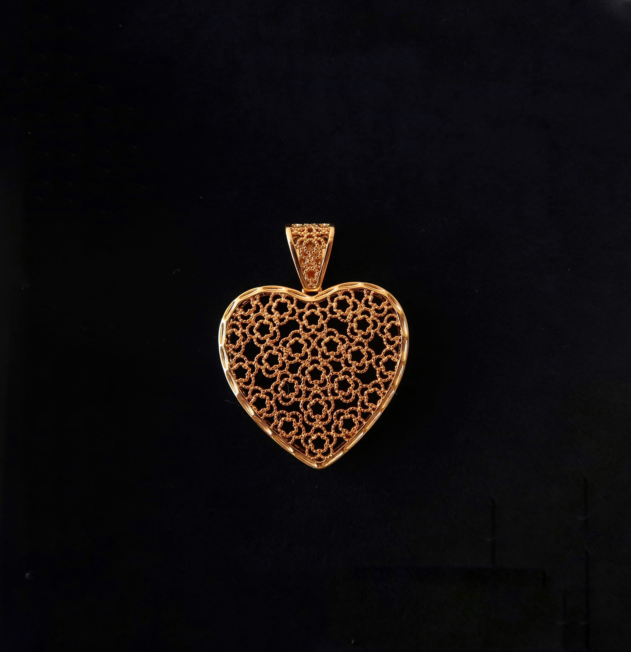 Bold Art Heart Pendant